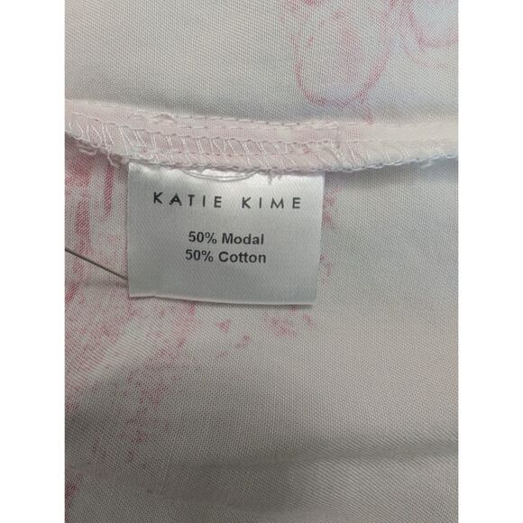 Katie Kime Pajama Set Womens Large Red Pink Atlanta Georgia Short Sleeve - Picture 10 of 10
